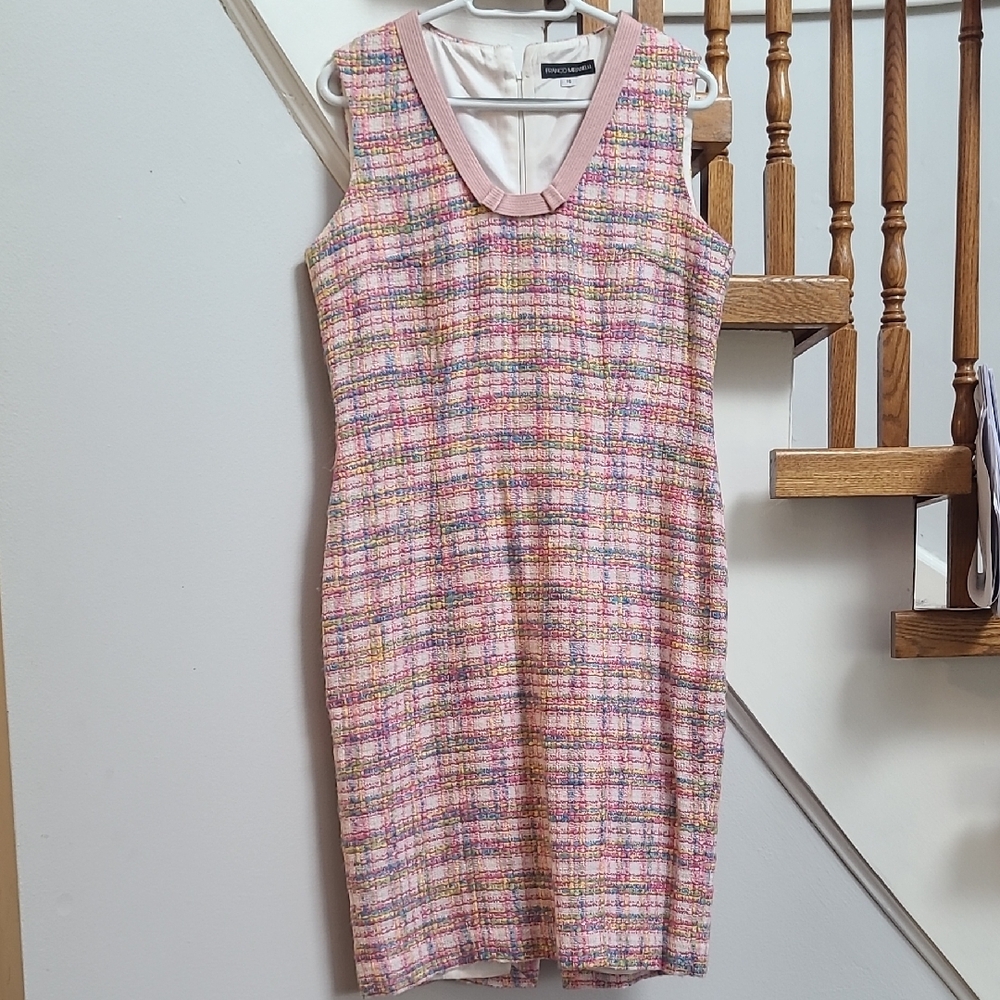 Franco Mirabelli Multicolor Tweed Dress